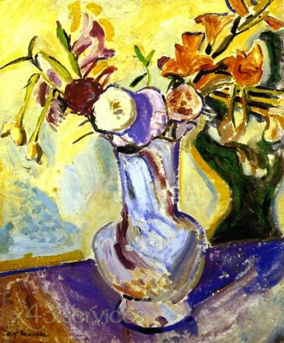 Alfred Henry Maurer - Blumen in einer weissen Vase - Flowers in a White Vase